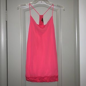 Neon pink tank